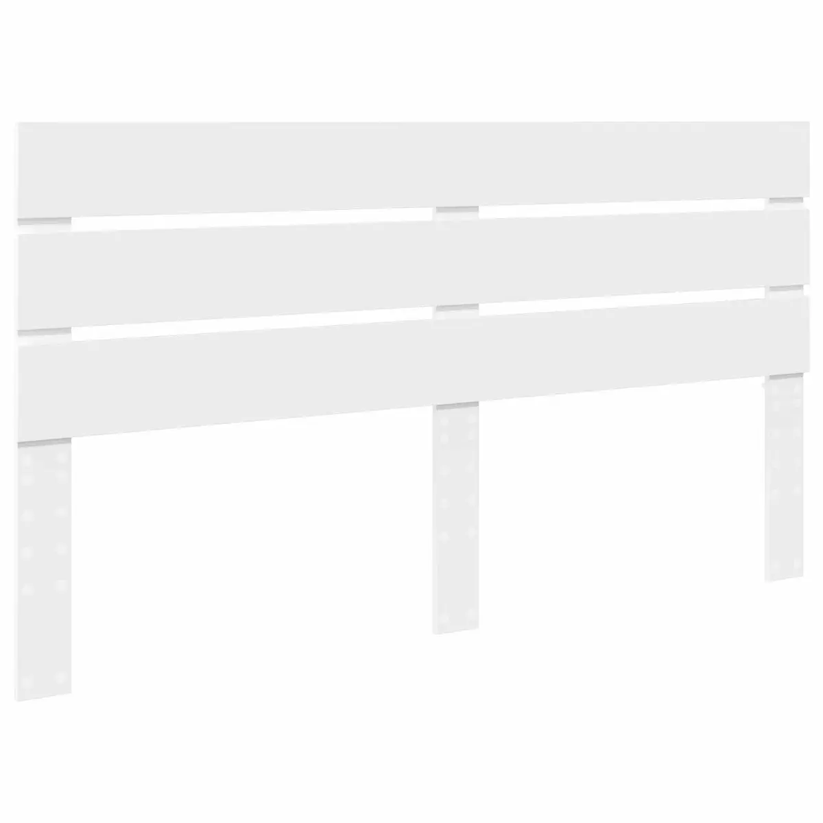 White Engineered Wood Headboard Modern Minimalist Design Bedroom Furniture
