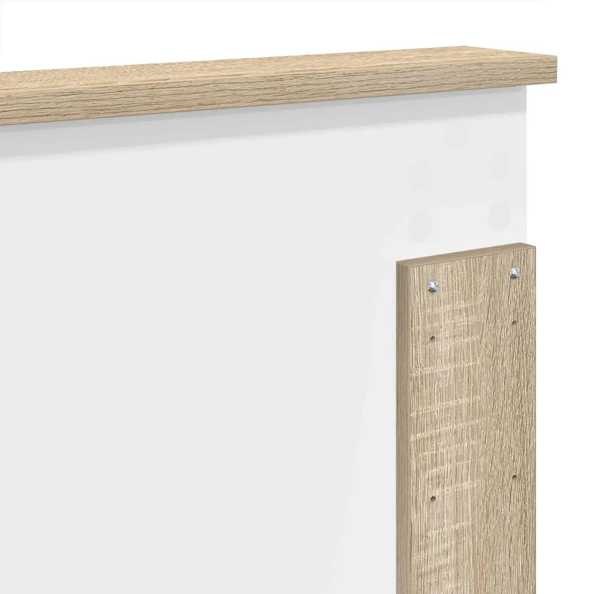 Headboard 100 cm Wall-Mounted Engineered Wood Adjustable Height Bedroom Furniture