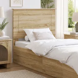 Adjustable Height Sonoma Oak Headboard for Elegant Spaces