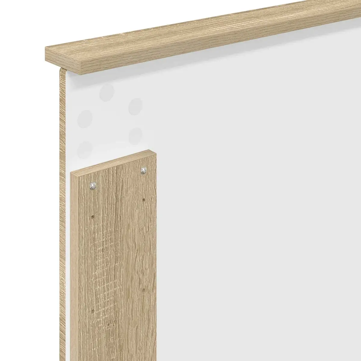 Headboard 100 cm Wall-Mounted Adjustable Height Sonoma Oak Bedroom Furniture