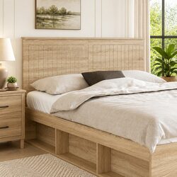 Minimalist Headboard in Brown: Elevate Your Bedroom Style