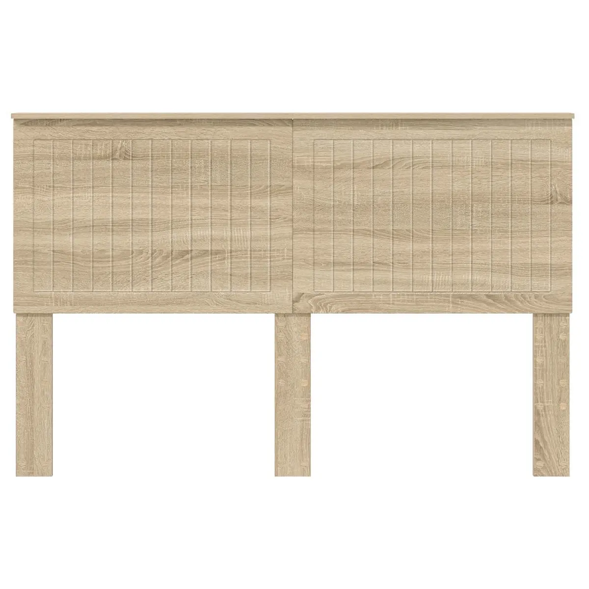 Modern Headboard 150 cm Brown Engineered Wood Bedroom Furniture Minimalist