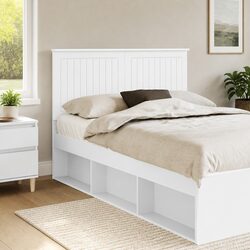 Elevate Your Bedroom Aesthetic with a White Engineered Wood Headboard