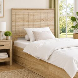 Stylish 90cm Brown Headboard in Sonoma Oak Finish