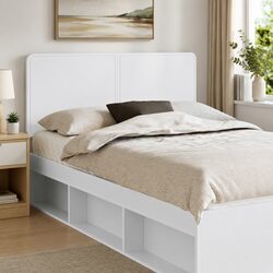 Elevate Your Bedroom with a White Engineered Wood Headboard