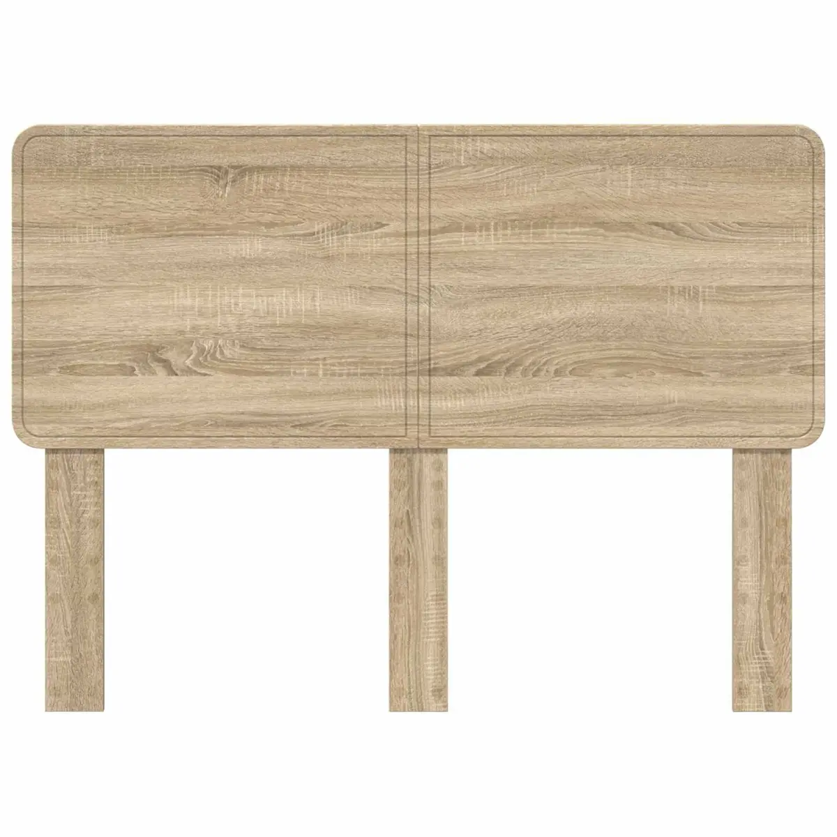 Headboard Engineered Wood Brown Modern Bedroom Furniture Decor Design Rectangle