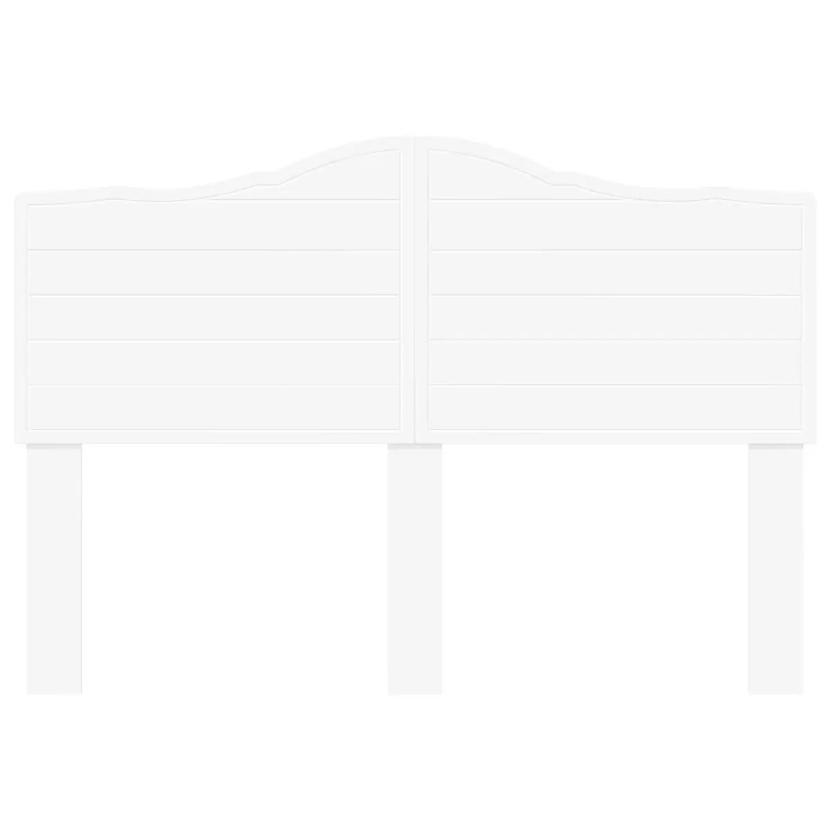 White Headboard Engineered Wood Modern Minimalist Wall Mounted Bedroom Furniture