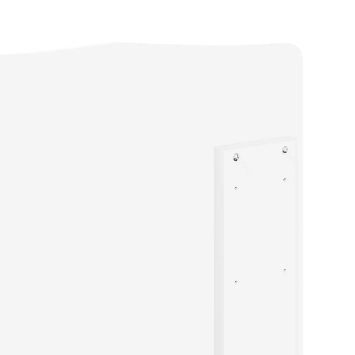 White Headboard Engineered Wood Modern Minimalist Wall Mounted Bedroom Furniture