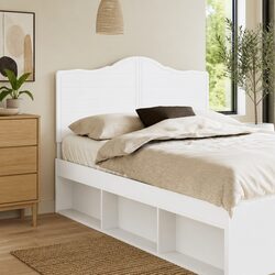 Elevate Your Bedroom Aesthetic with This White Headboard