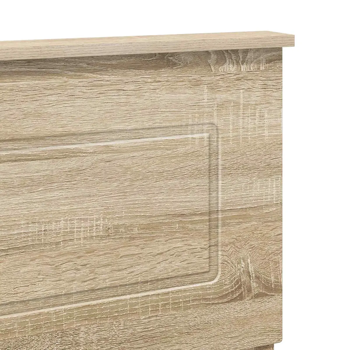 Headboard Engineered Wood Brown Bedroom Furniture Modern Minimalist Design