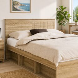 Brown Engineered Wood Headboard Enhancing Your Bedroom Style