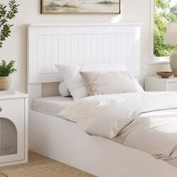 Elevate Your Bedroom with a Modern White Headboard