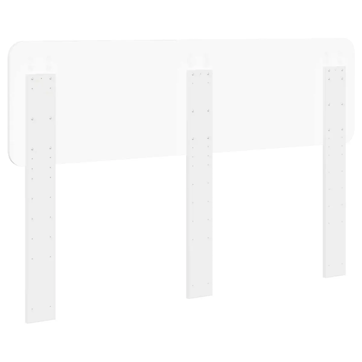 White Headboard Modern Minimalist Design Engineered Wood Bedroom Furniture