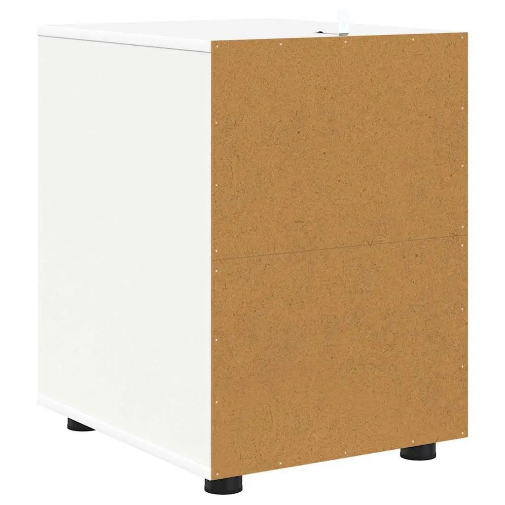 Storage Cabinet White 40 x 48 x 57 cm Engineered Wood Drawer Organiser