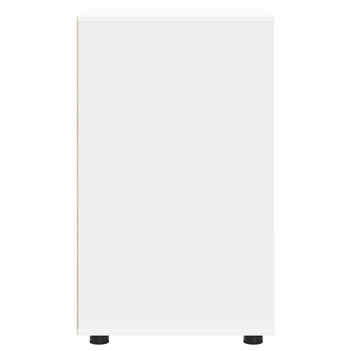 Storage Cabinet White 60x48x81cm Engineered Wood Multiple Drawers