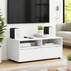 Enhance Your Living Room with a Modern White TV Cabinet