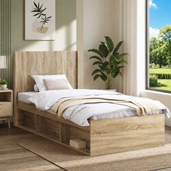 Enhance Your Bedroom with a Brown Slat Headboard