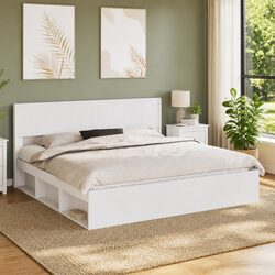 Elevate Your Bedroom with a Modern White Headboard