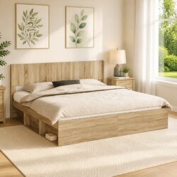 Elevate Your Bedroom with a Modern Brown Headboard