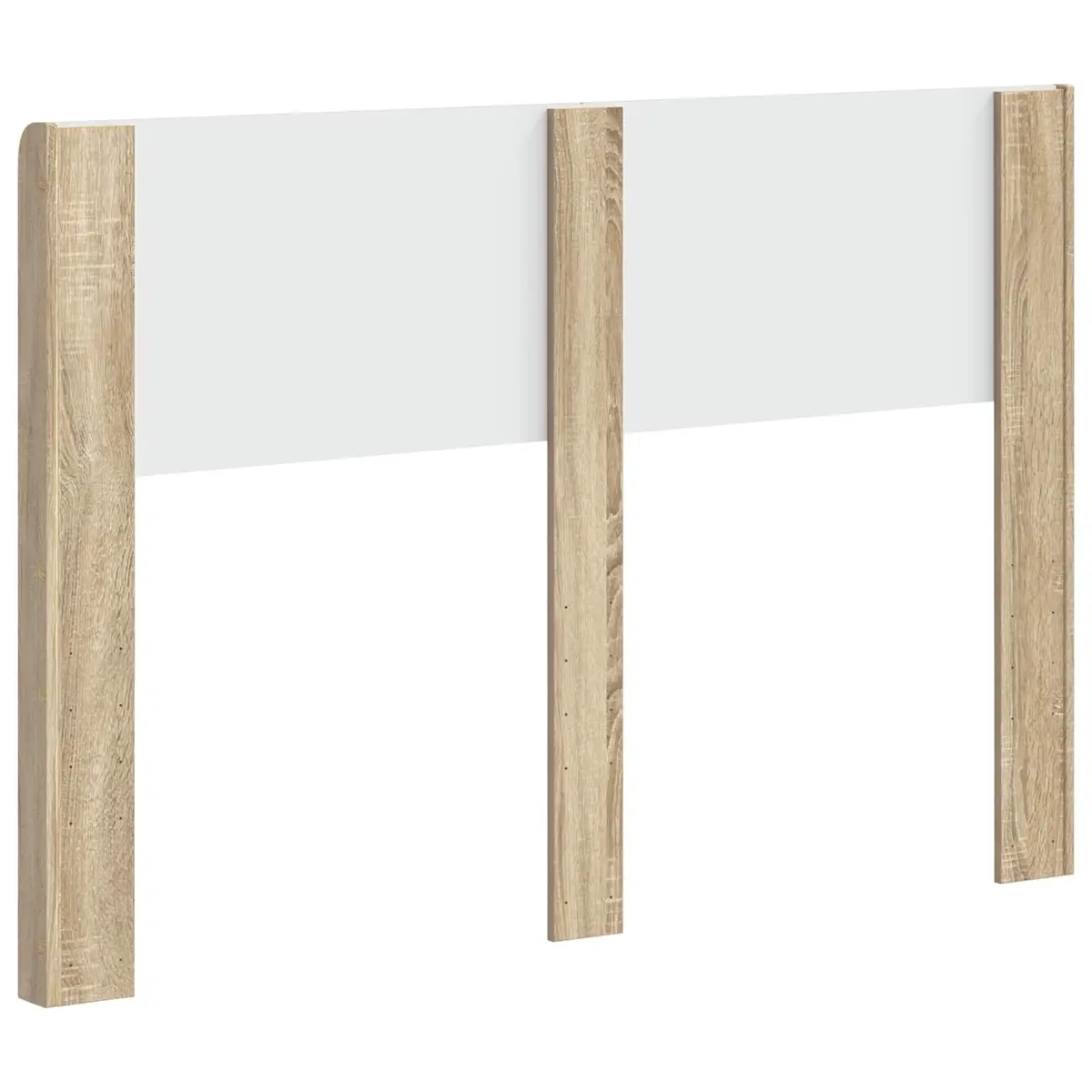 Headboard Brown Sonoma Oak Engineered Wood Vertical Slat Design Bedroom