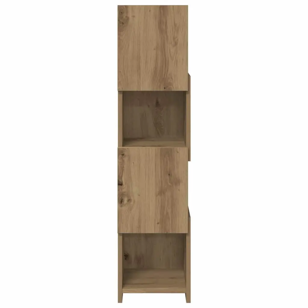 Corner Storage Cabinet 25.5x25x102cm Brown Modern Living Room Organiser Shelf