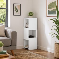 Corner Shelf Unit 25.5x25x80cm for Enhanced Living Spaces