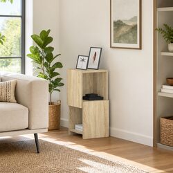 Modern Corner Cabinet for Space Optimization in Sonoma Oak