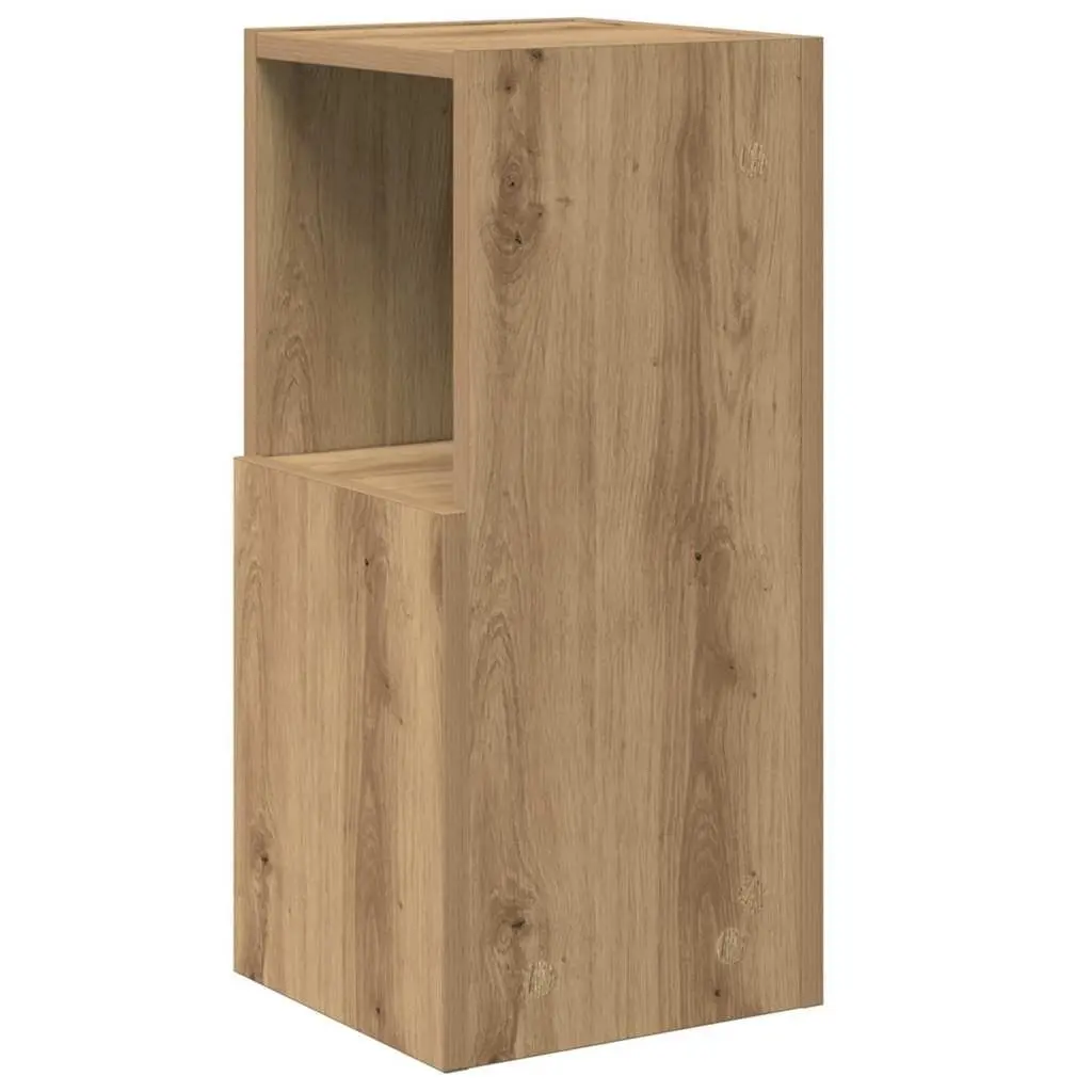 Corner Storage Cabinet 25.5x25x55cm Brown Modern Living Room Shelving Unit