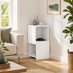 Enhance Your Space with This Modern Corner Cabinet 30.5x30x65cm