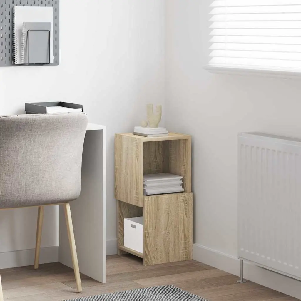 Corner Storage Cabinet Brown Space-Saving Modern Organizer with Multiple Shelves
