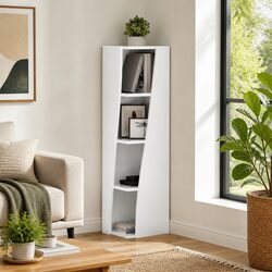 Stylish Corner Cabinet for Efficient Living Space Utilization