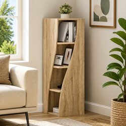 Maximize Your Space with a Brown Corner Storage Cabinet