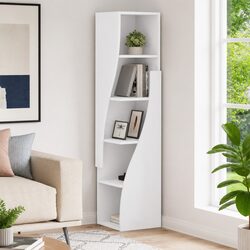 Space-Saving Corner Cabinet for Modern Living Rooms
