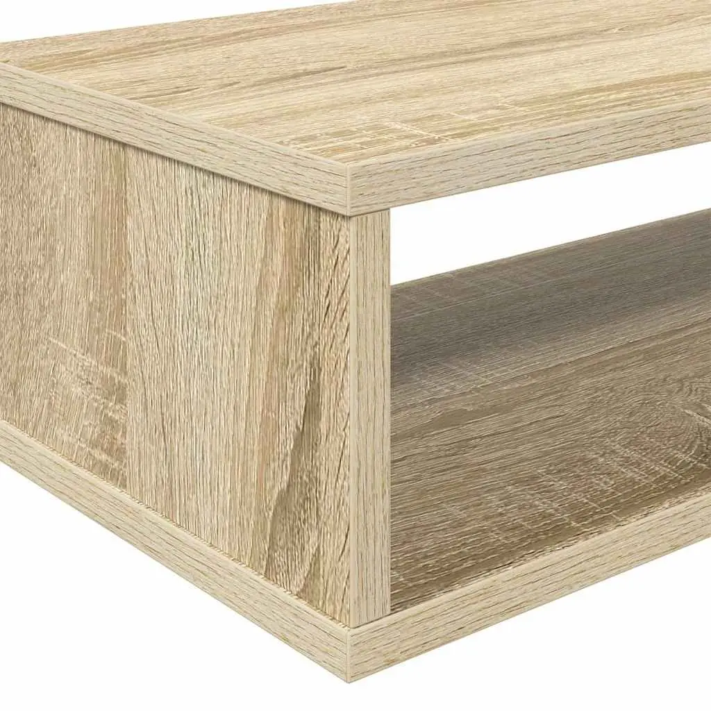 Wall Mounted TV Stand 150x25x28.5cm Grey Modern Storage Shelves
