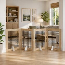 Enhance Your Home with a Foldable Dog Gate 401 cm Brown