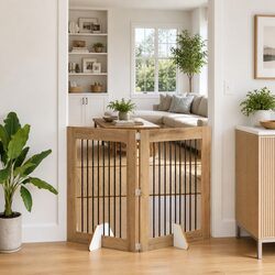 Stylish Brown Dog Gate: Enhance Your Living Space