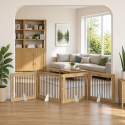 Enhance Your Space with a Foldable 4-Panel Dog Gate