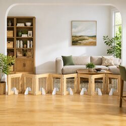 8-Panel Portable Dog Gate - Enhance Your Living Space