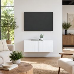 Enhance Your Living Space with White Wall-Mounted TV Cabinets