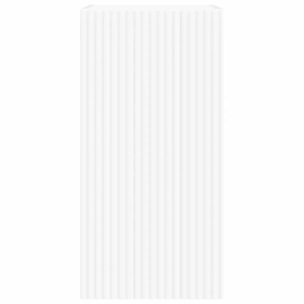 TV Wall Cabinet White Modern Wall-Mounted Unit Engineered Wood Storage 2 Piece