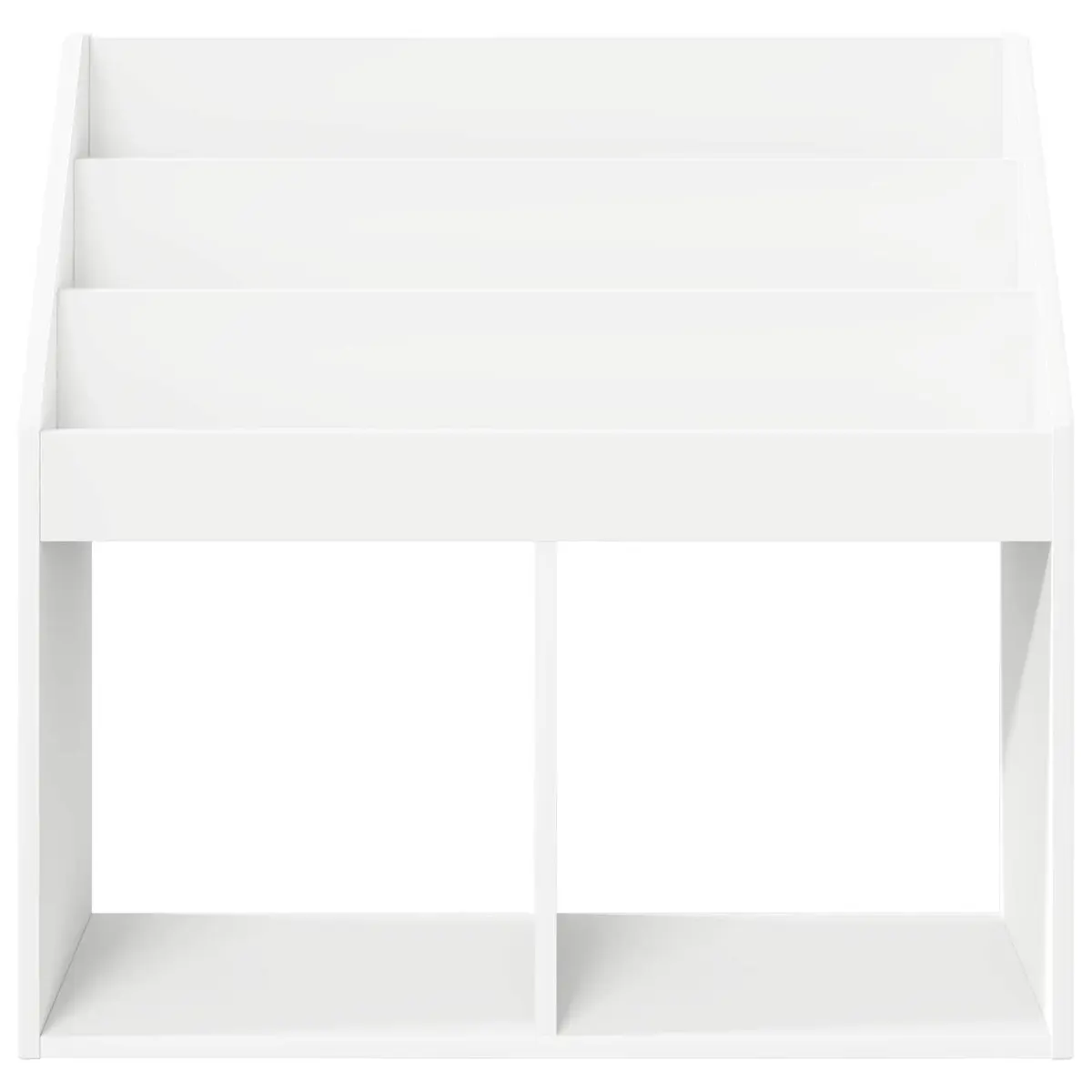 Kids Bookshelf White Modern Storage Cabinet Shelving Unit Engineered Wood
