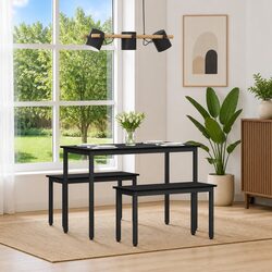 Enhance Your Dining Experience with a Stylish Black Bench