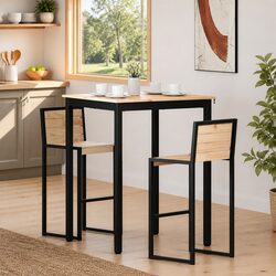 Modern Bar Table for Kitchen & Dining Room 80x80x105cm
