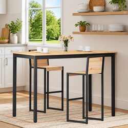 Enhance Your Dining Area with This Solid Bar Table