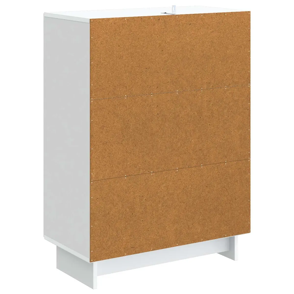 Sideboard White 66 x 34.5 x 90 cm Vintage Style Storage Cabinet with Swing Hinge Doors and Interior Shelves for Living Room Dining Furniture