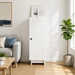 Stylish White Storage Sideboard for Living Spaces