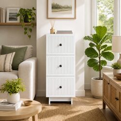 Versatile White Drawer Cabinet for Any Room