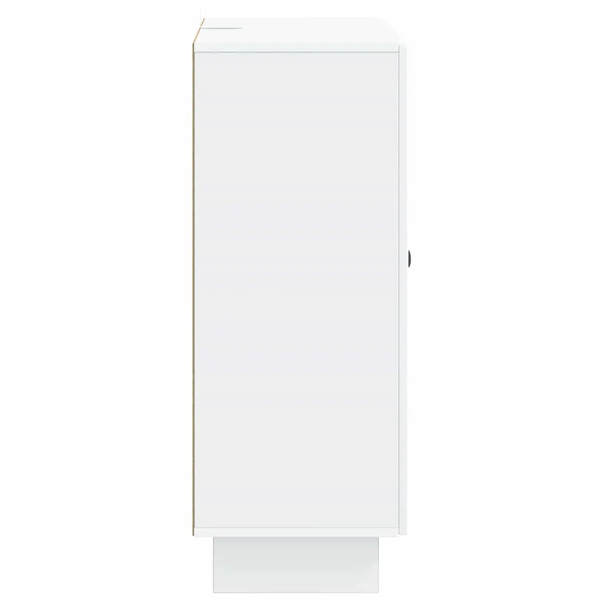 White Sideboard Storage Cabinet Modern Engineered Wood Buffet Living Room Dining