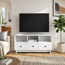 Elevate Your Living Space with This White TV Cabinet