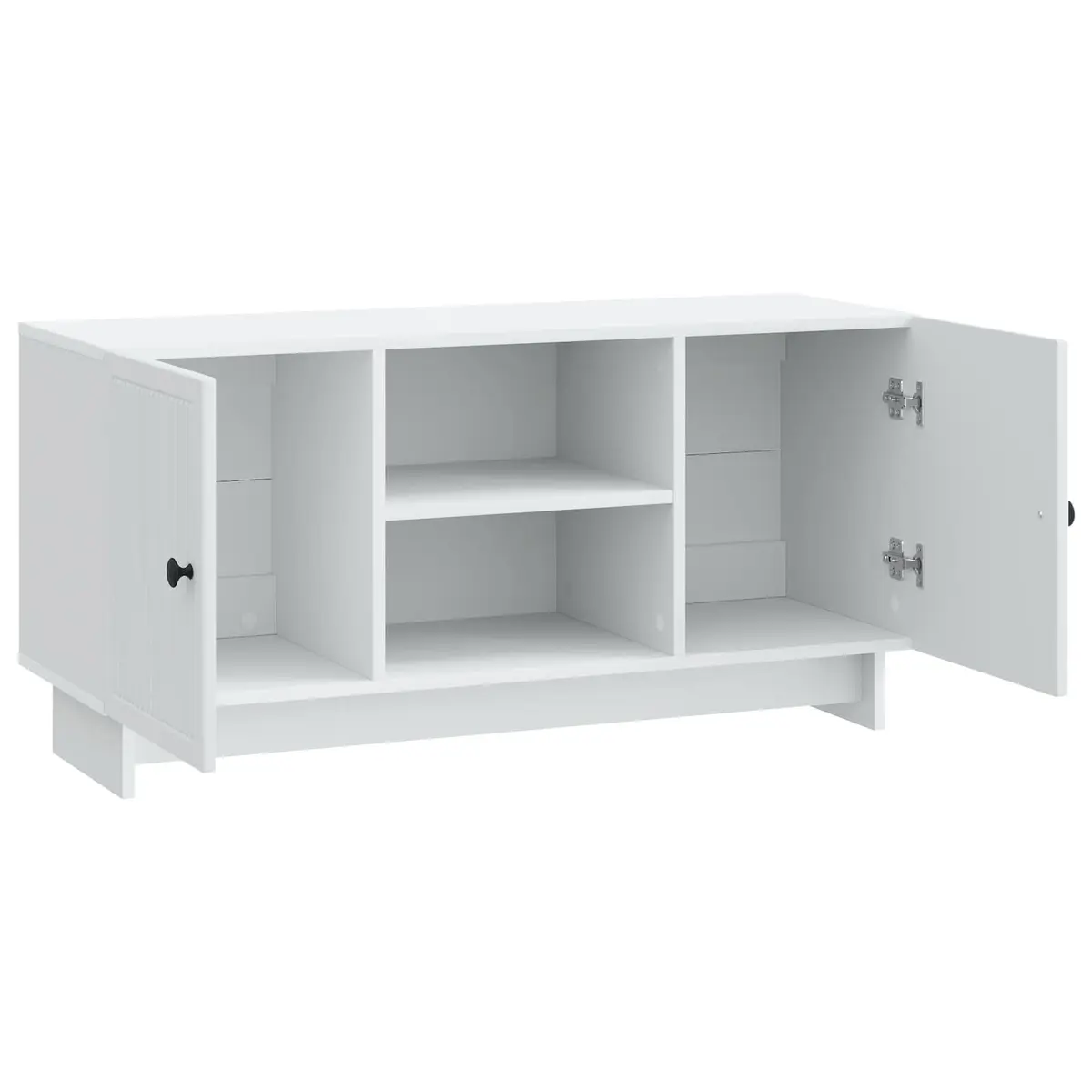 TV Cabinet 102 x 34.5 x 50 cm White Engineered Wood Adjustable Shelves